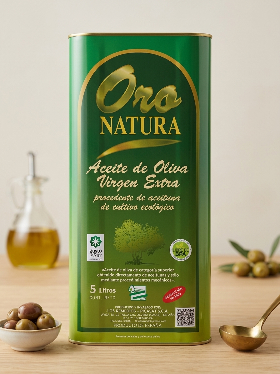 5 Liter Olivenöl – Virgen extra (Bio, kaltgepresst)